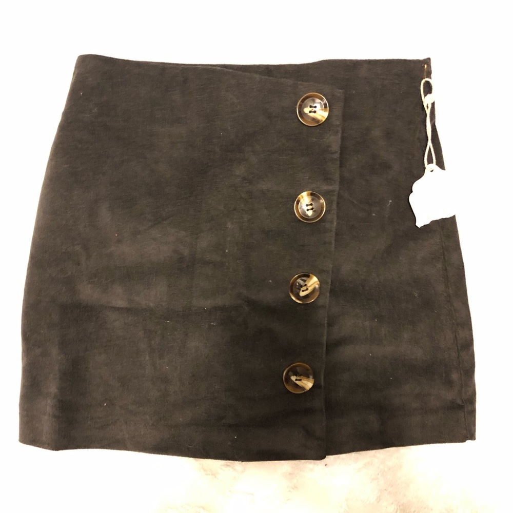 Altar’d State Cute As A Button Cord Skirt